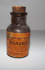 De Colección XXX Importado Colores Secos Bismark Marrón Polvo Nuevo Método Barniz Co. Botella