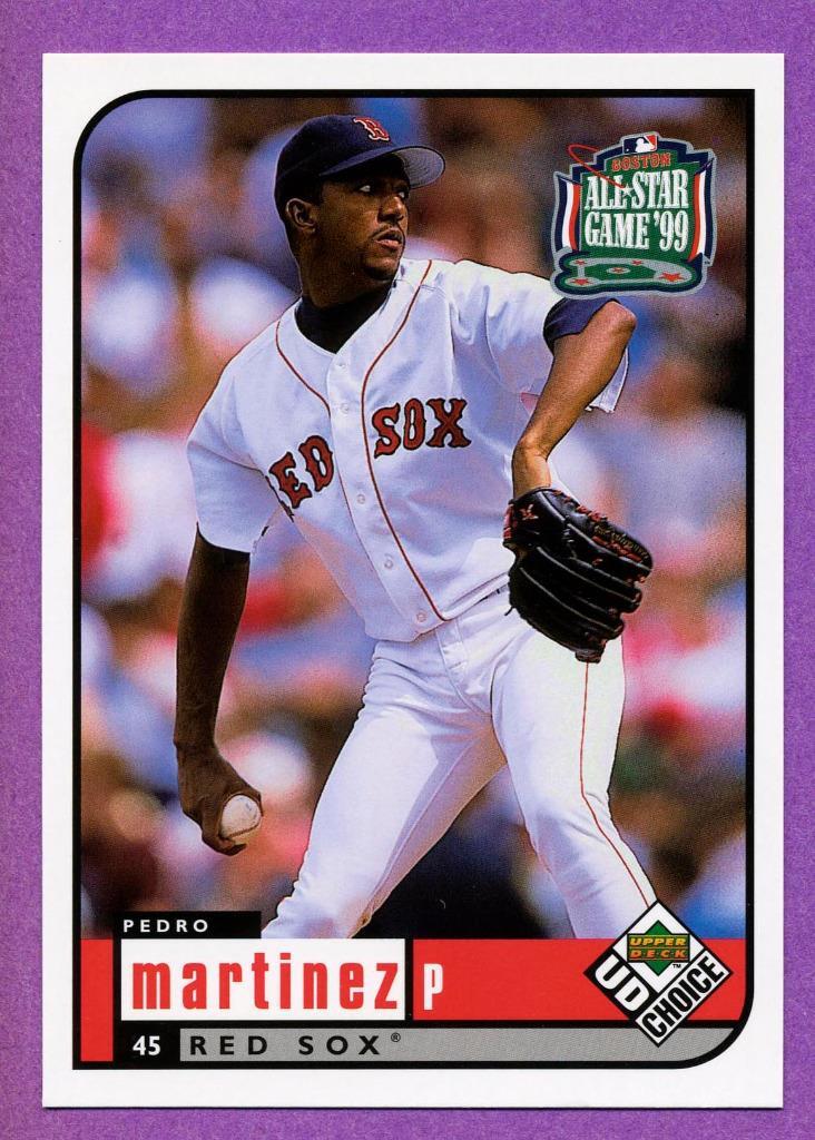 Pedro Martinez Boston Red Sox 1999 UD Choice All Star Fanfest Jumbo 3.5" x 5" #2