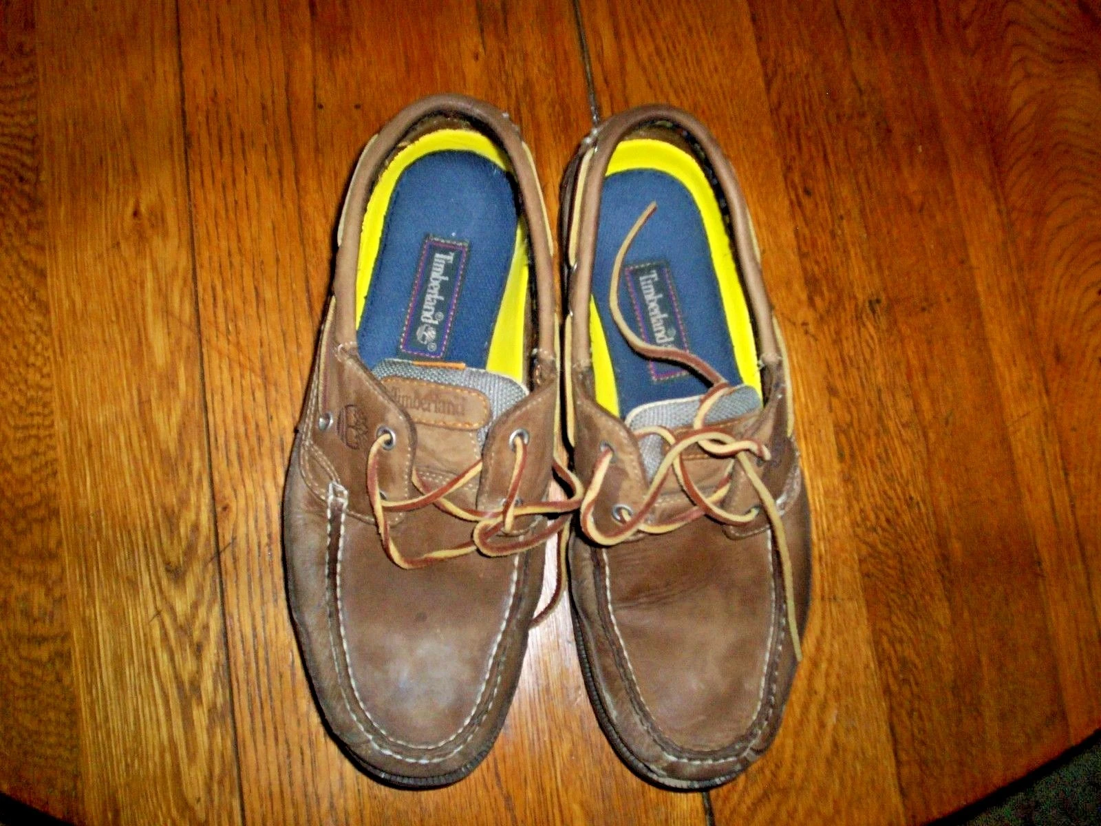 Mens Timberland Sperry Top Siders Size 10M Brown Leather Moc Boat Deck Loafers