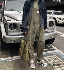 Japanese Retro Men Loose Overalls Romper Trendy Bf Overall Pants Casual Trousers