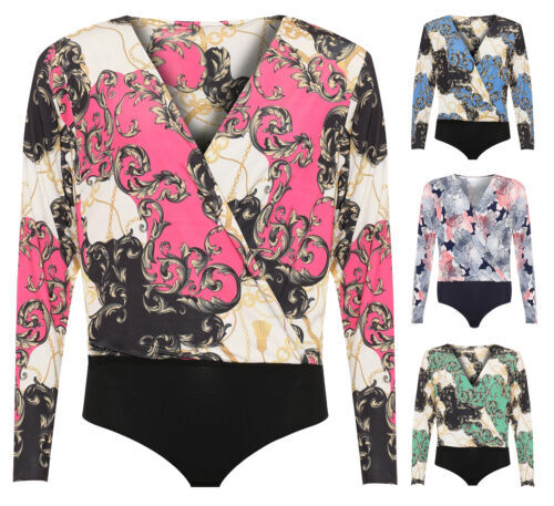 Blouse Sophie Max Grise à Col V, Manches Longues - Taille M, En Excellent état