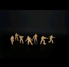 1/72 Modern Hamas Insurgent Expert Group 7pcs Person Plain Miniature Soldiers