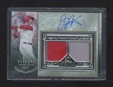 2023 TOPPS STERLING JOEY VOTTO AUTOGRAPH DUAL GAME JERSEY #ED 18/25  REDS STAR