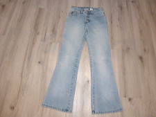 VTG Just USA Jeans Women's 5 27 x32 Button Fly Bell Bottom Flared Boho READ 