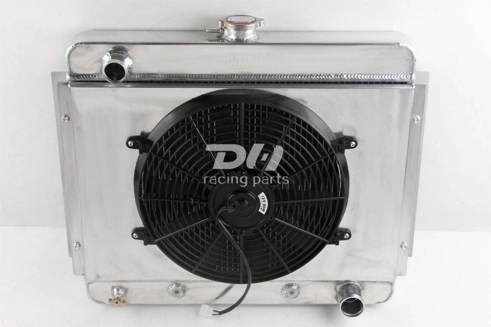 4 filas radiador + ventilador de cubierta para 1962-1967 63 65 66 Chevrolet Chevy II Nova SS nuevo Foto 2 de 4