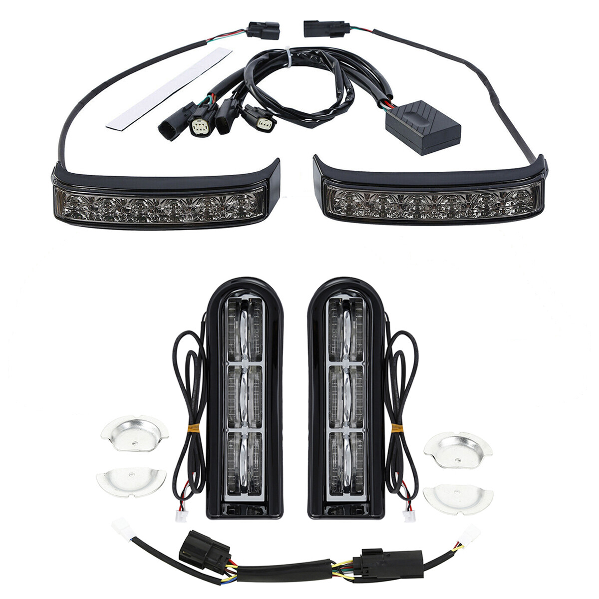 Saddlebags LED Insert Support & Brake Turn Lights Fit For Harley