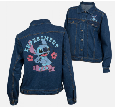 Stitch Experiment 626 Junior's Denim Jacket Blue XL | eBay