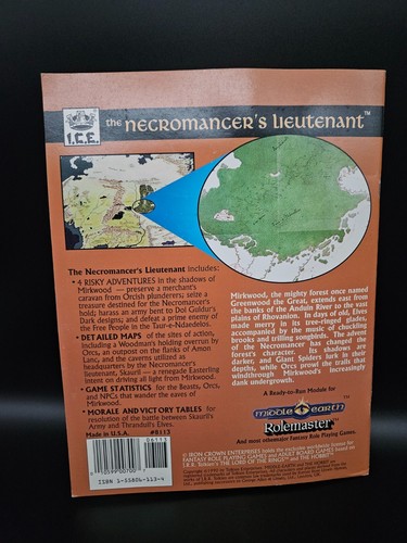 I.C.E. MERP #ME8113 1990 LoteR The Nigromancer's Lieutenant Adventure - Imagen 7 de 7