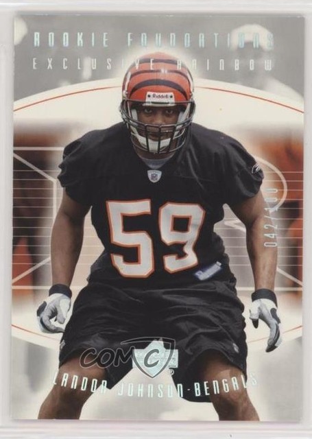 2004 Foundations Exclusive Rainbow Silver /100 Landon Johnson #142 Rookie RC