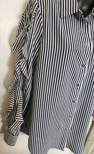 Camicia Banana Republic Dillon vestibilità classica semi trasparente taglia S blu bianco - Foto 2 di 7
