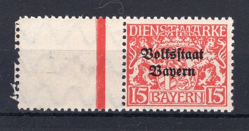 Bayern DIENST 34LF With Complete Vacuum Left ** MNH MINT NEVER HINGED (81614)