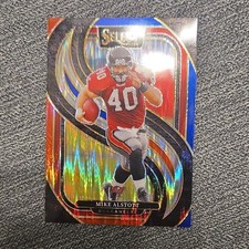 2024 Panini Select Mike Alstott Red & Blue Prizm Shock #183 Card