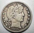 1915-D  BARBER QUARTER   VF  #1370