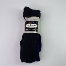 Vintage Fruit Of The Loom MADE IN USA Socks Sz 10-13 6-12 Orlon Acrylic Nylon