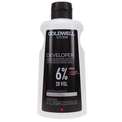 Goldwell System Developer Lotion 6% 20 volume 33.8 oz - Free Shipping