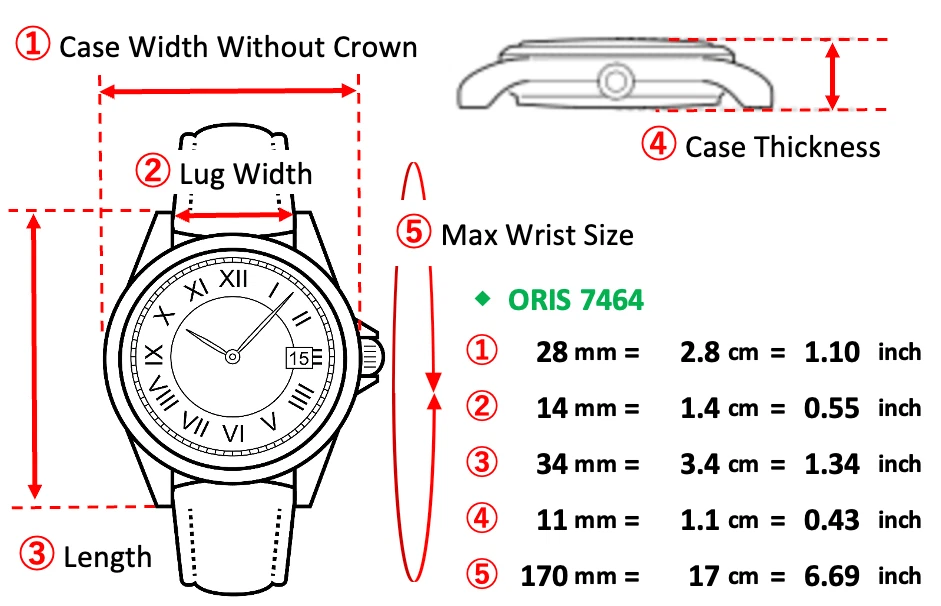 [Casi COMO NUEVO con caja, papel] ORIS Big Crown 7464 Puntero Fecha 28 mm En Reloj Para Mujer Foto 2 de 4