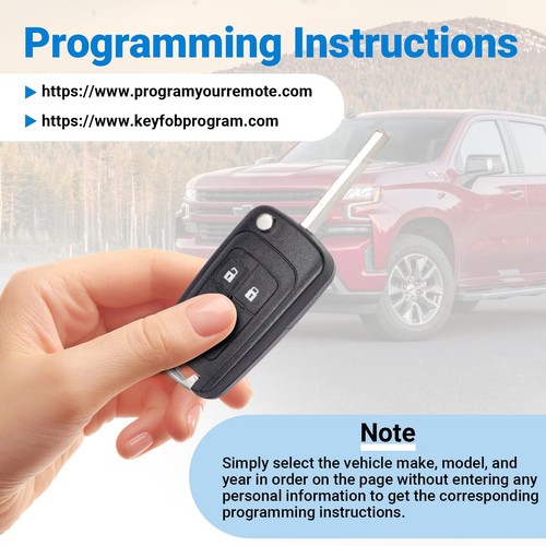 Ricambio portachiavi auto ingresso senza chiave per Chevy Equinox Cruze Camaro Sonic Im... - Foto 4 di 7