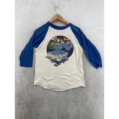 Vintage Kool & The Gang 1982 Tour Shirt Mens S White Blue Raglan 80s Funk Band