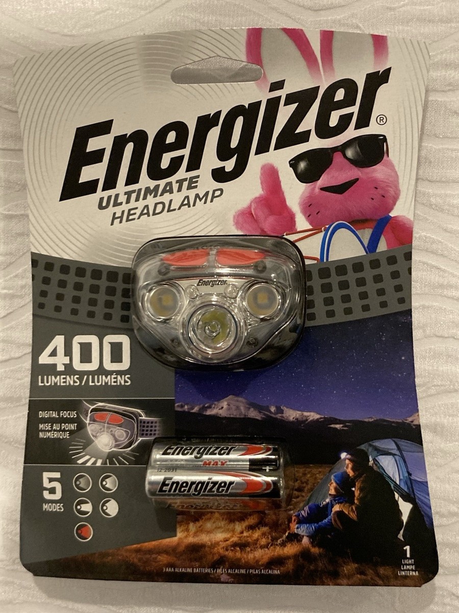 One (1) Energizer Ultimate Headlamp HDD323 Night Vision 400 Lumens