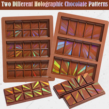 Holographic Chocolate Mould Silicone Chocolate Bar Mould Pack of 2 Chocolate ...
