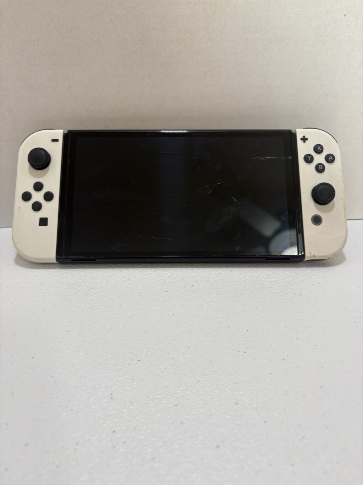 Nintendo Switch OLED White Handheld Console Tested Works *Cosmetic Flawed* READ
