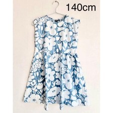 marimekko uniqlo Floral One Piece Chambray Light Blue