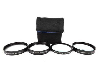 Fox 58mm Macro Close-Up +1/+2/+4/Macro+10 Glasfilter Set - Near Mint