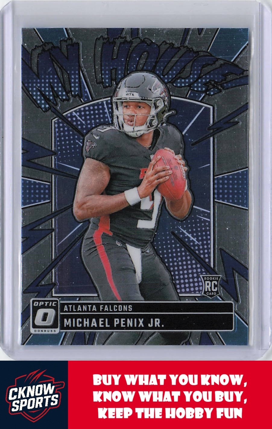 2024 Donruss Optic #7 Michael Penix Jr. My House! Atlanta Falcons