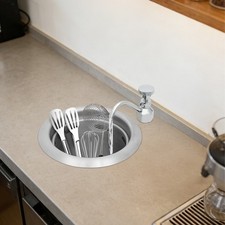 Dipper Well Faucet Bowl Set,Coffee Shop Bar Counter Sink Faucet, Washing Tool