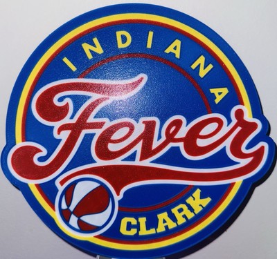 Caitlin Clark 3D Sign Logo Indiana Fever Wall Art W/ Command Strips