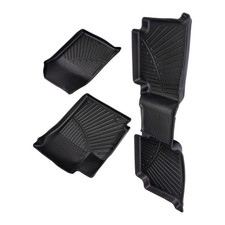 Front Floor Mats Rear Floor Mat For Kia Seltos 2021-25 Rubber Tpe All-weather