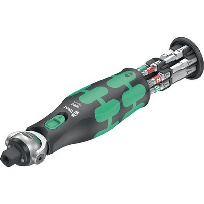 Schwenk- u.U.-Knarre 8009 Zyklop Pocket Set 1 3/8Zoll+1/4 Zoll 72 Z.WERA