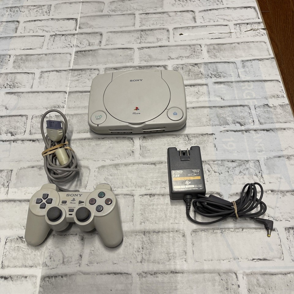 The PSOne Slim is the sleekest PlayStation ever made and still looks impossibly cool — tested and ready to play is the key.
