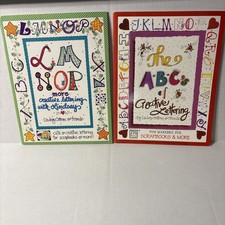 Creative Lettering Calligraphy Books Lot of 2 ABCs of Creative Lettering