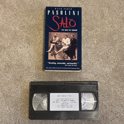 Salo: 120 Days of Sodom (VHS, 1975) Pier Paolo Pasolini Water Bearer Films 8014