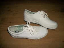 Keds Champion White Leather Women's Size 7 Shoes Sneakers Blue Worn Twice