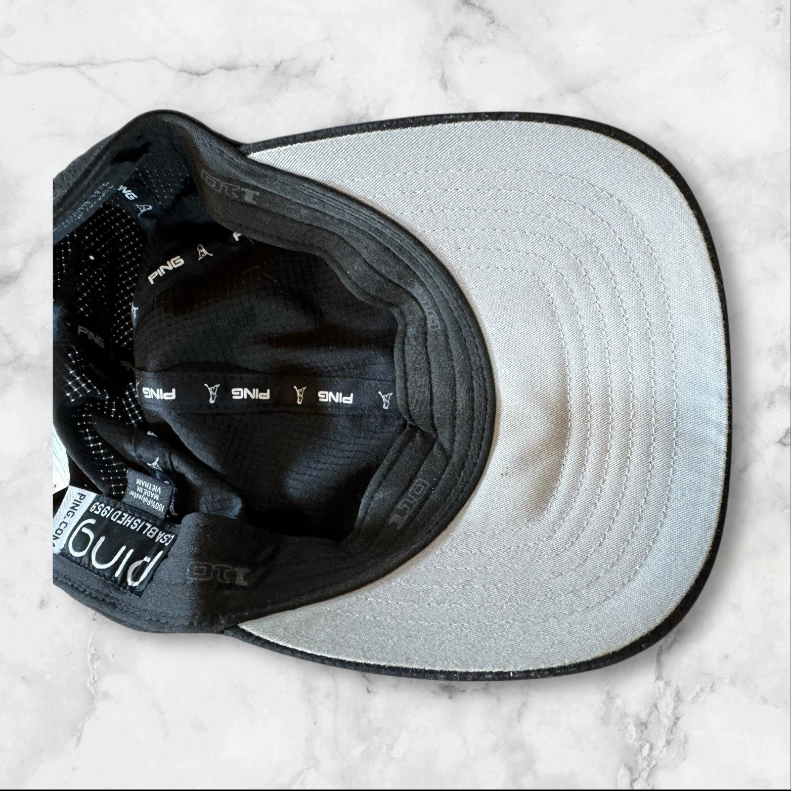 PING Performance Golf Resort Hat Cap Black Perfor… - image 8