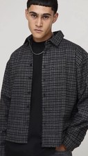 Oversized Flannel Check Overshirt Men’s - Brand New