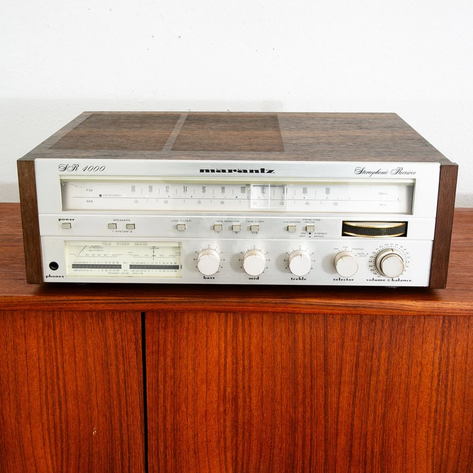 Mid Century Receiver Marantz SR4000 Stereo Stereophonic Vintage Case Hifi Mcm - Image 2 of 4