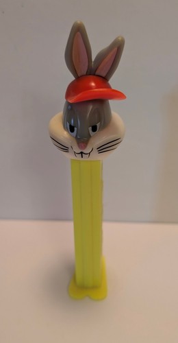 Bugs Bunny with Feet + Orange Ball Cap Looney Tunes Warner Bros Pez Container
