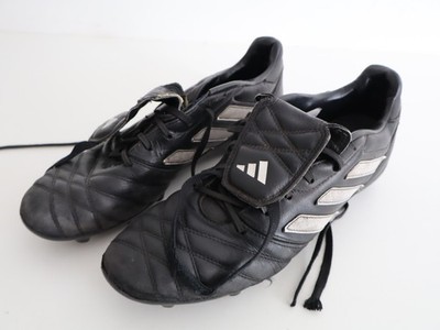 Adidas Copa Gloro FG Leder Fußballschuhe Schwarz Silber UK 8