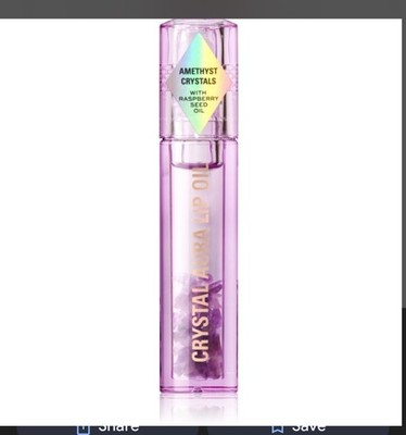 Makeup Revolution London  Amethyst Crystal Aura Lip Oil W Raspberry Seed Oil