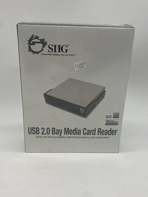 SIIG All-In-One Universal Hi-Speed USB 2.0 Card Reader W/ Cables JU-MR0112-S1