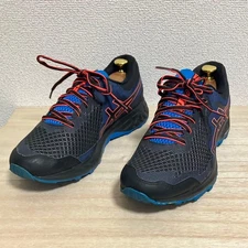 ASICS Gel-Sonoma Trekking Shoes Black/Blue/Orange 26.5cm Men's Excellent Condit