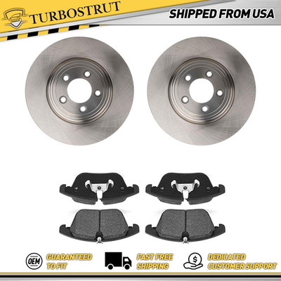 Front OE Brake Rotors Brake Pads Kit fits 2006-2008 Jaguar S-Type