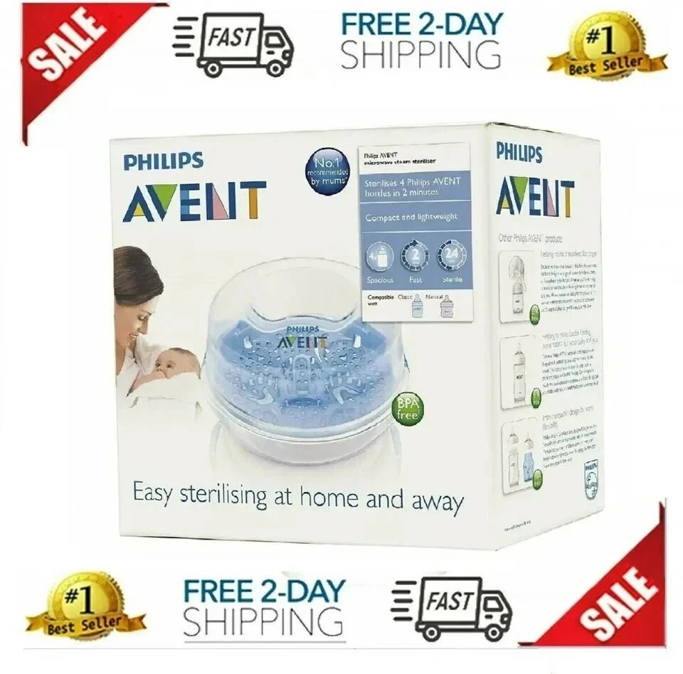 Esterilizador de Vapor de Microondas de Botella Biberones de Bebé Foto 4 de 4