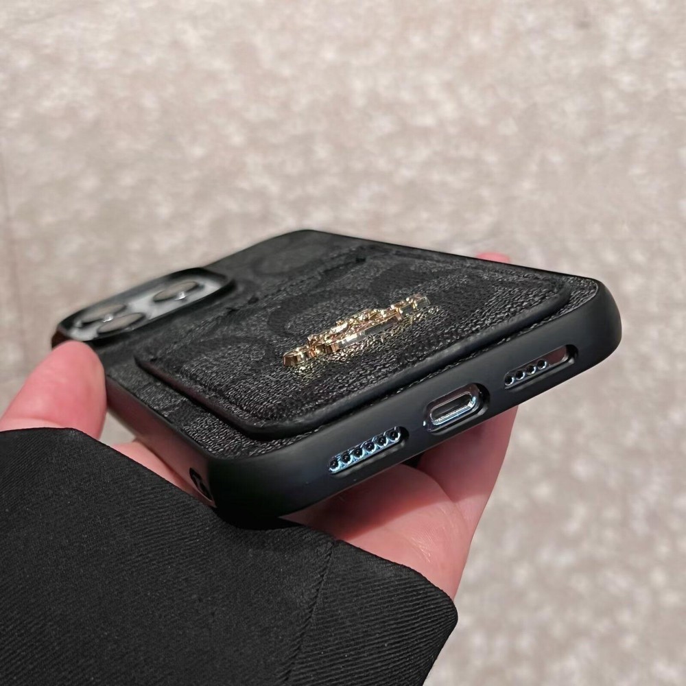 Custodia portafoglio lusso in pelle per iPhone 17 16 15 14 13pro/Pro Max foto 2