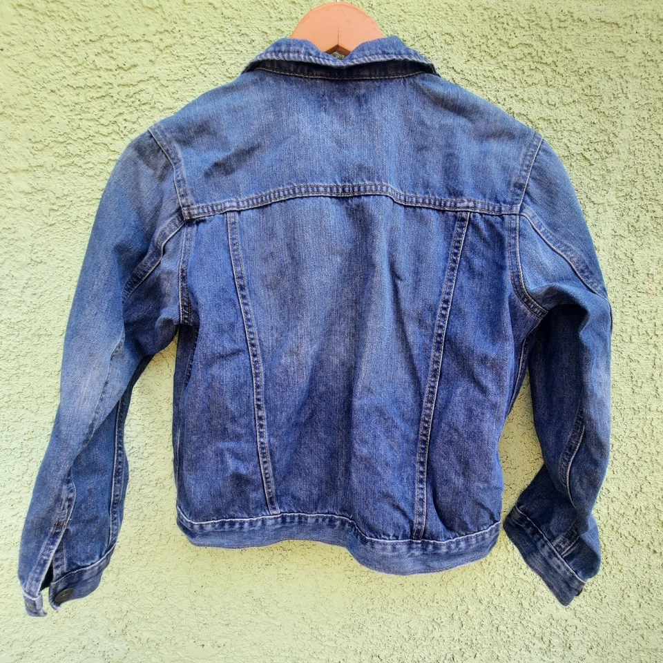 Chaqueta vaquera The Children's Place azul denim manga larga con botones para niño 10-12 Foto 2 de 4