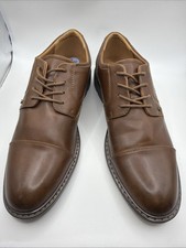 Guess Oxford Men’s Dress Shoes Brown Faux Leather Size 8.5. New Without A Box.