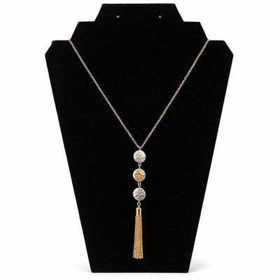 Banana Republic Necklace 32'' Dial Into Love Gold/Silver Tone Fashion Jewelry NWT